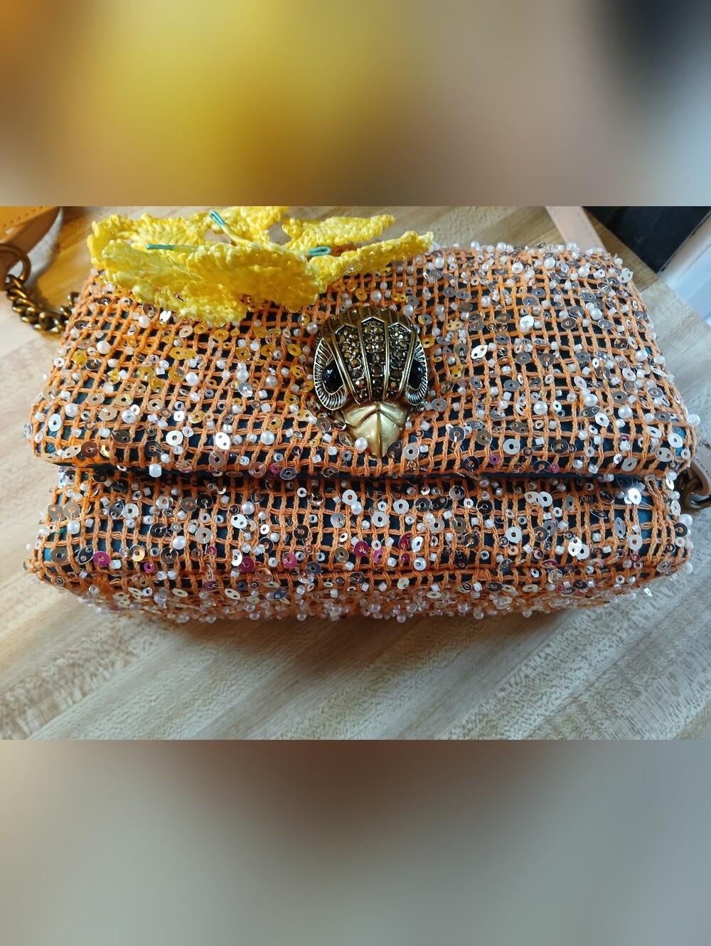 Kurt Geiger NWT Kensington Shoulder/Clutch Bag & Kurt Cabana Dustbag - Picture 7 of 10